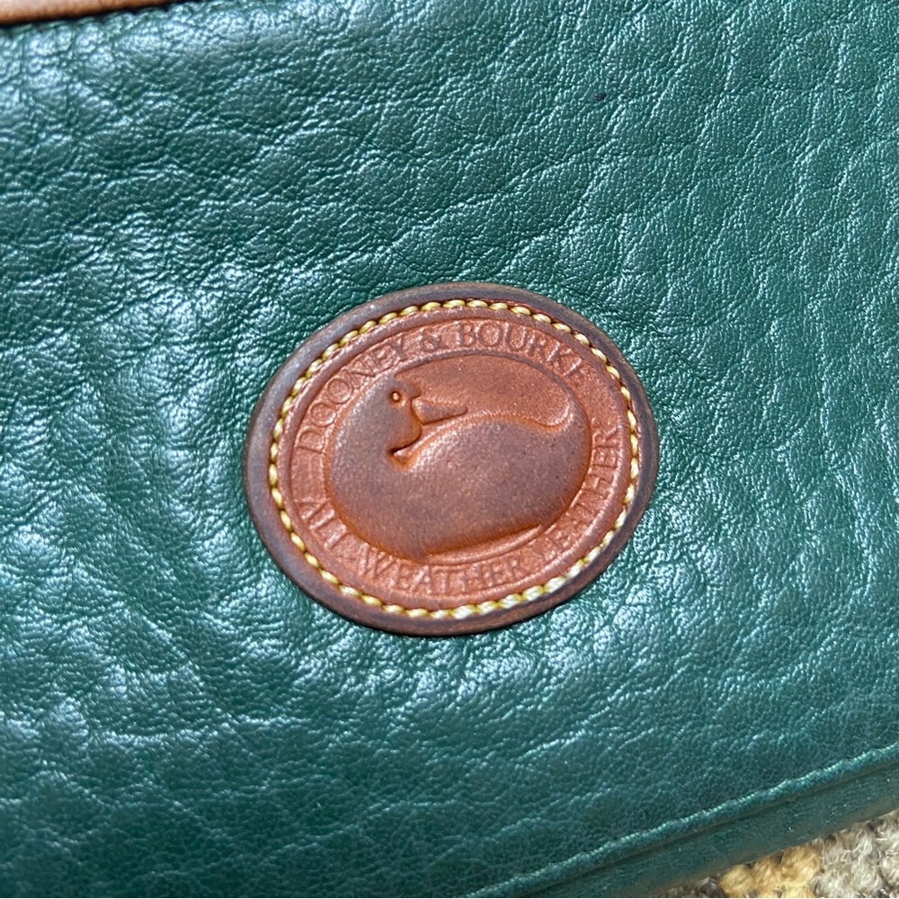 Dooney & Bourke Green and Brown Leather Wallet - Picture 3 of 7